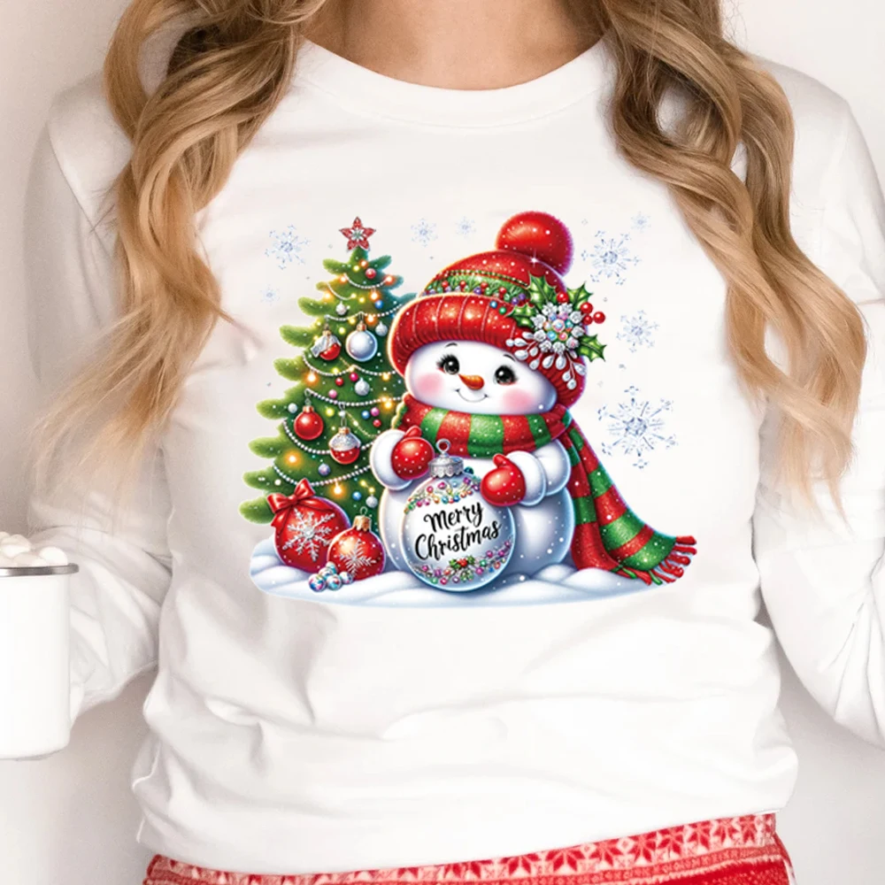 Рождественская Милая наклейка с изображением снеговика и снежинки, теплопередающая наклейка «сделай сам», стирающаяся наклейка для горячей раскраски, ручная глажка