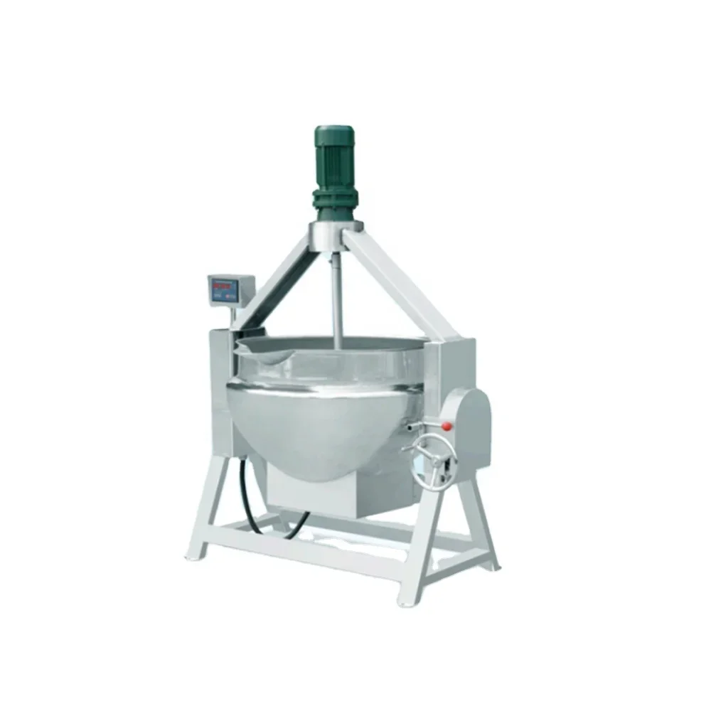 

Stainless Steel 304 Electrical Steam Type Rotary planetary mixing Cooking Kettle Jacket Pan