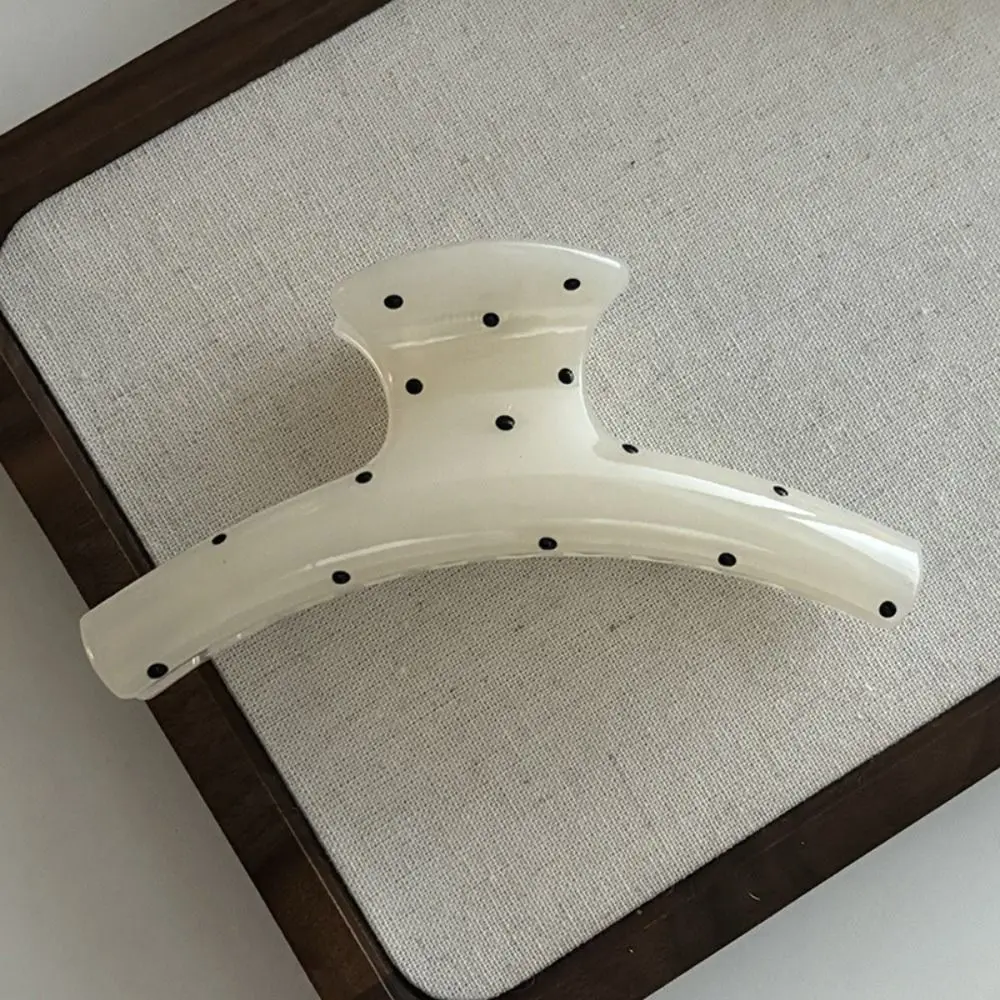 شخصية Bowknot القوس مشبك شعر لطيف دبوس الشعر الاكريليك البولكا نقطة مشبك شعر أغطية الرأس كبير القرش كليب مشبك شعر كبير يوميا #1