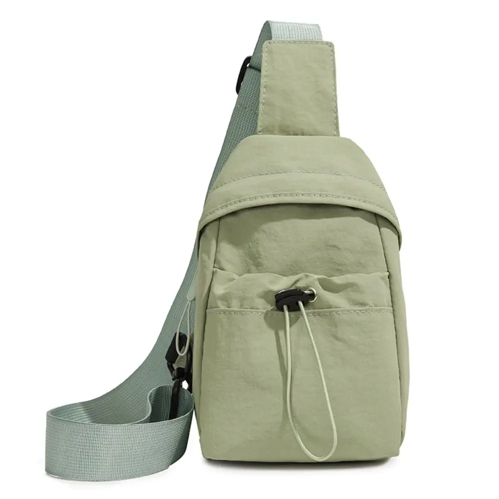 حقيبة الهاتف النايلون المرأة حقيبة الثدي الرباط Crossbody حقيبة الهاتف المحمول بلون الحد الأدنى حقيبة كتف الهاتف المحمول