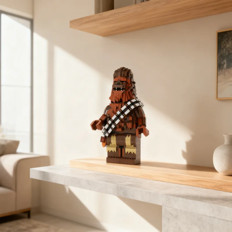 

1276pcs MOC Upscale Minifig Chewie Star Battle Model Building Blocks DIY Gift Creative Collectible Display Decor Premium Adult