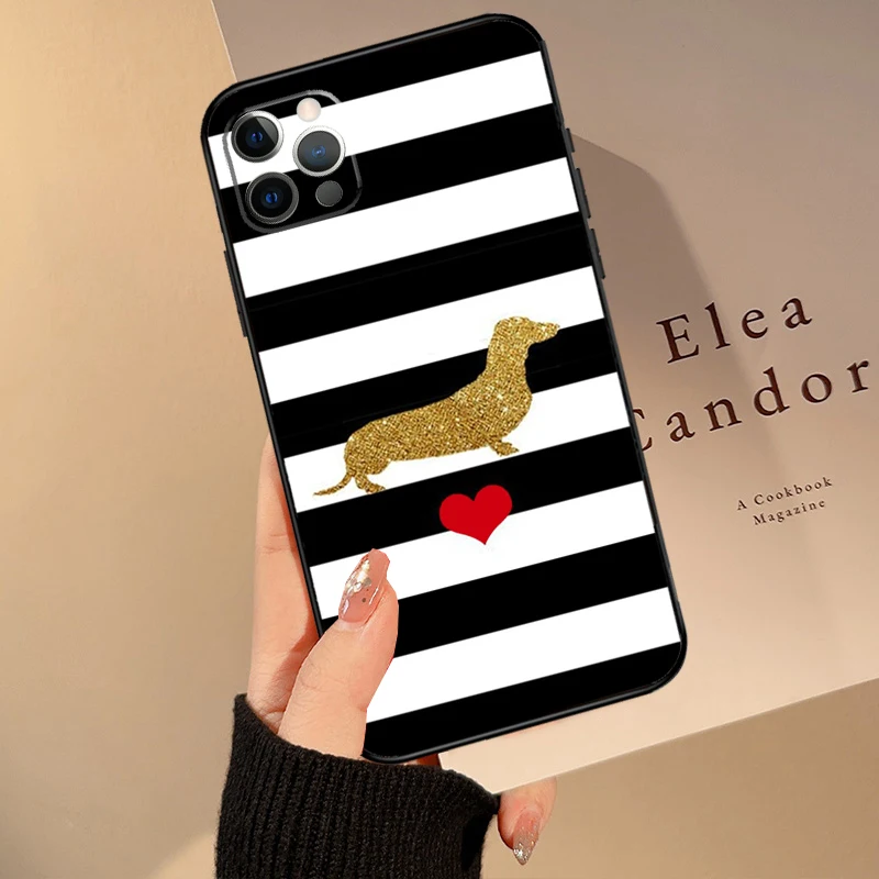 حافظة كلب ألماني لطيفة لهاتف آيفون 16 15 14 13 11 12 17 Pro Max 12 13 mini 15 16 Plus 16e 17 غطاء خلفي هوائي #3