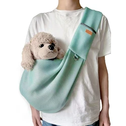 Breathable Pet Dog Bag Pet Crossbody Shoulder Bag Outdoor Travel Portable Cat Puppy Sling Carrier Bag Pet Carrying Supplies