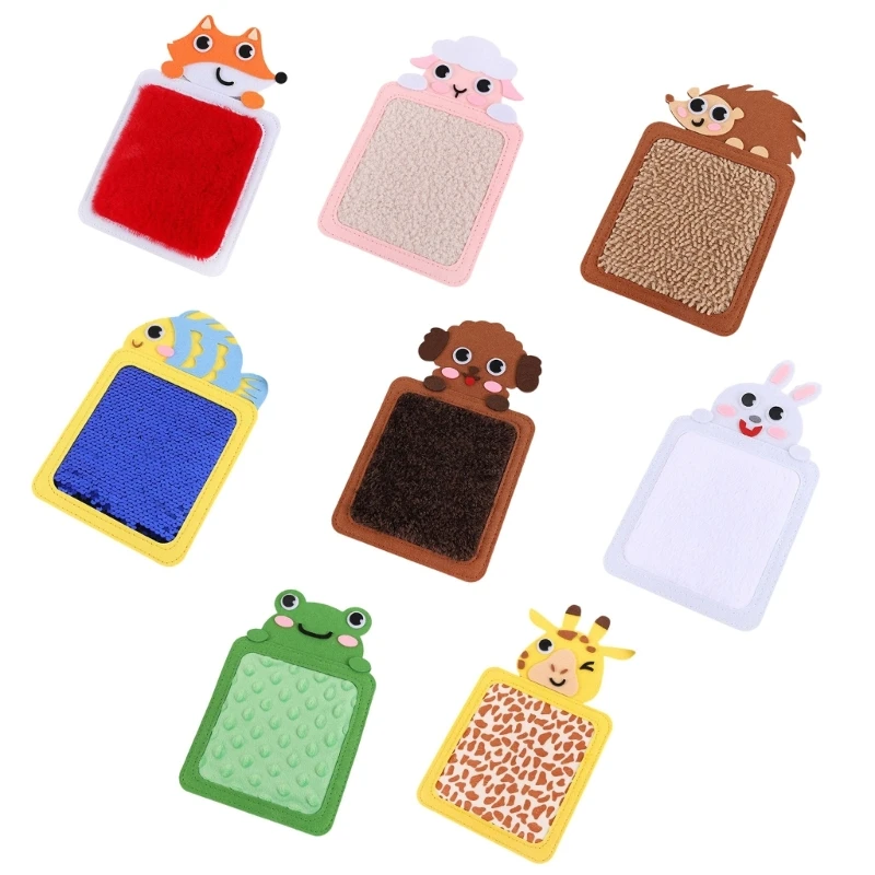 

Fun Animal Sensory Tiles for Toddlers Felt and Plush Sensory Boards Engaging Tactiles Play for Early Learning