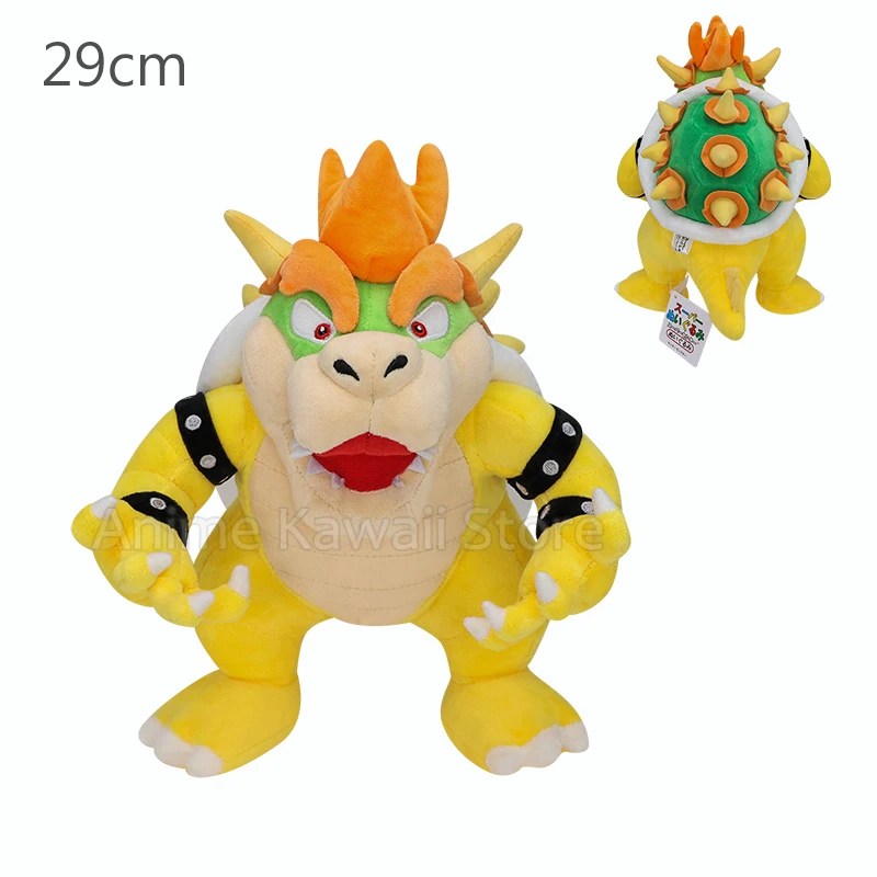 Bowser Bros Plush Toys King Koopa Bowser King JR Anime Cartoon Soft Stuffed Plush Toy Dolls For Children Birthday Christmas Gift