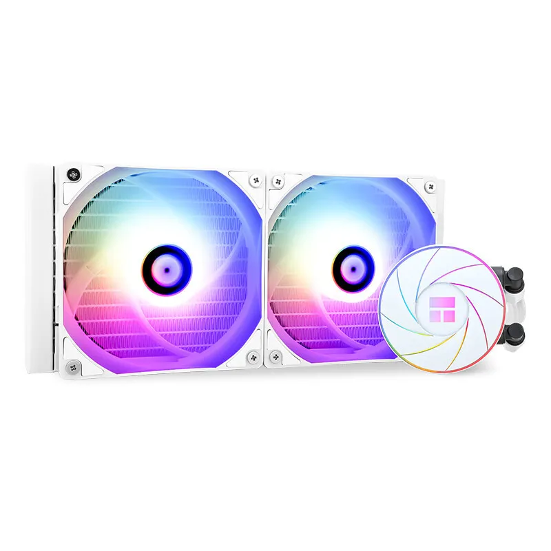 

black and white 12th generation 1700CPU water cooling radiator