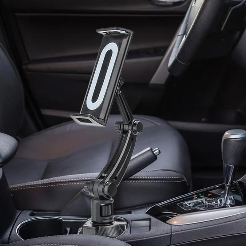 

ABS Car Cup Tablet Stand Phone Holder Cellphone Holder Drink Bottle I Pad Mount Support 360-Degree Rotating Auto Cup Holder
