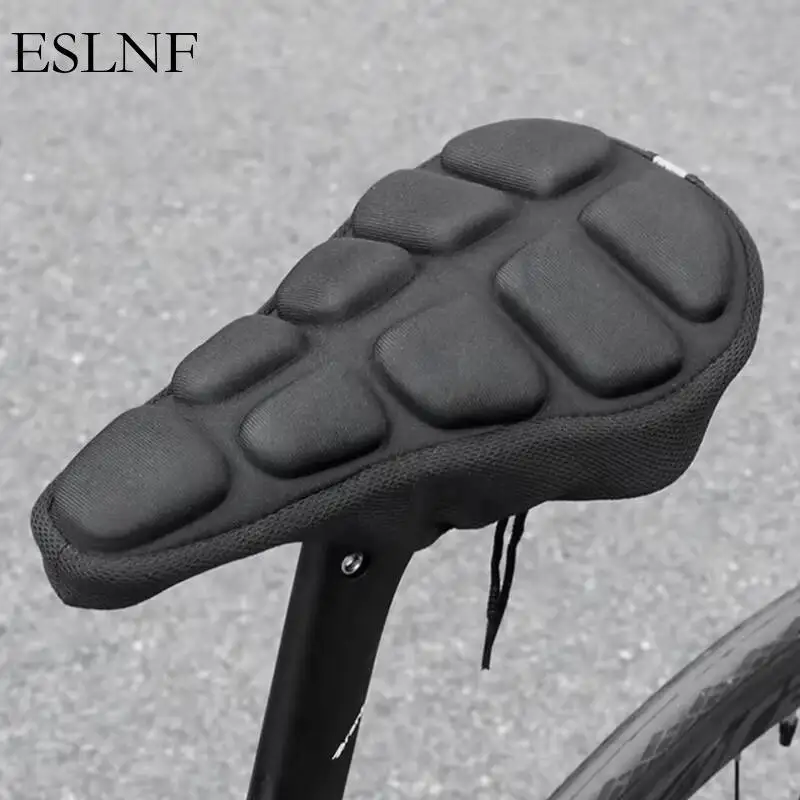 ESLNF Comfortable EVA Bike Seat Cover Blcak Thickene Sponge Pad Bicycles Saddle Covers Bike Accessories Bike Seat Cushion Cover