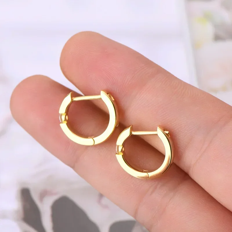 FCGJHW 2.5mm 100% Real Moissanite Earrings for Women 2 Colors Trend Ear Jewelry Original S925 Sterling Silver D VVS1 GRA 2026
