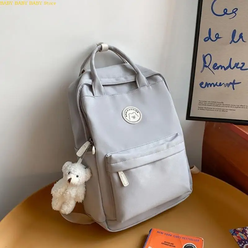 

Q81A School Backpack Nylon School Bookbag Travel Laptop Bag for Student Teenager