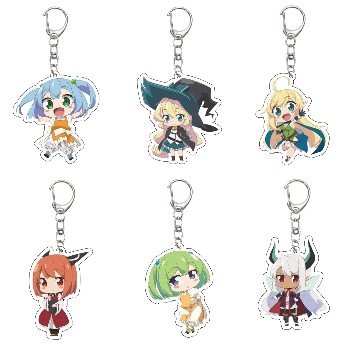 55MM Anime I've Been Killing Slimes for 300 Years and Maxed Out My Level Keychain  Key Chain Acrylic Model Plate Christmas Gifts