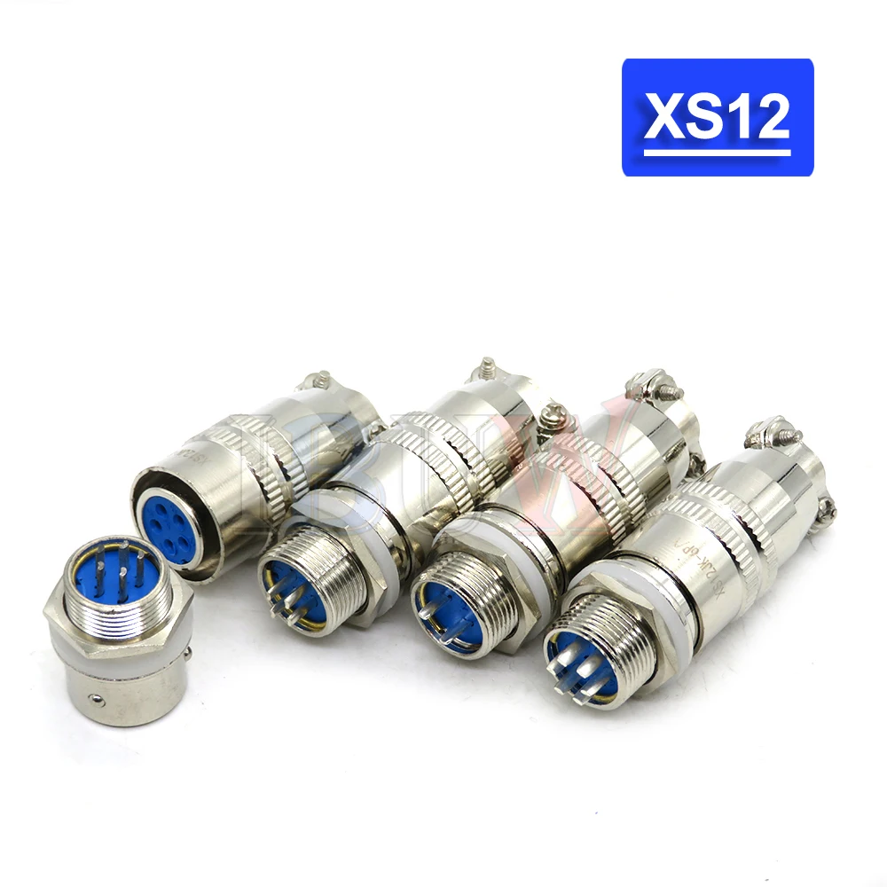 XS8 XS9 XS10 XS12 Aviation connector push-pull circular quick connector 2/3/4/5/6PIN 5P Gold plated contact Male and Female plug