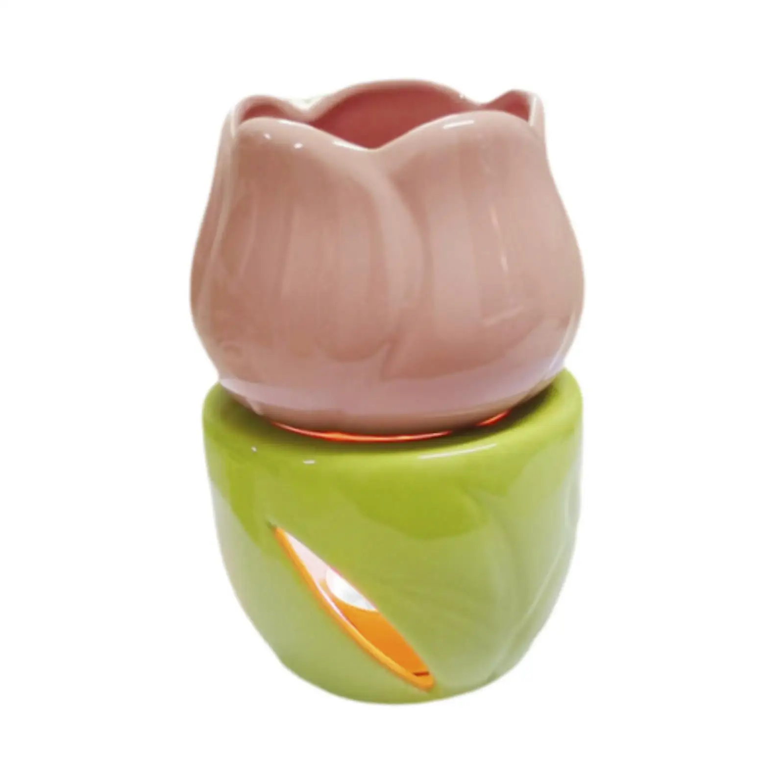 Essential Oil Burner Aroma Burner Practical Flower Shaped Ceramic Oil Diffuser for Living Room Party