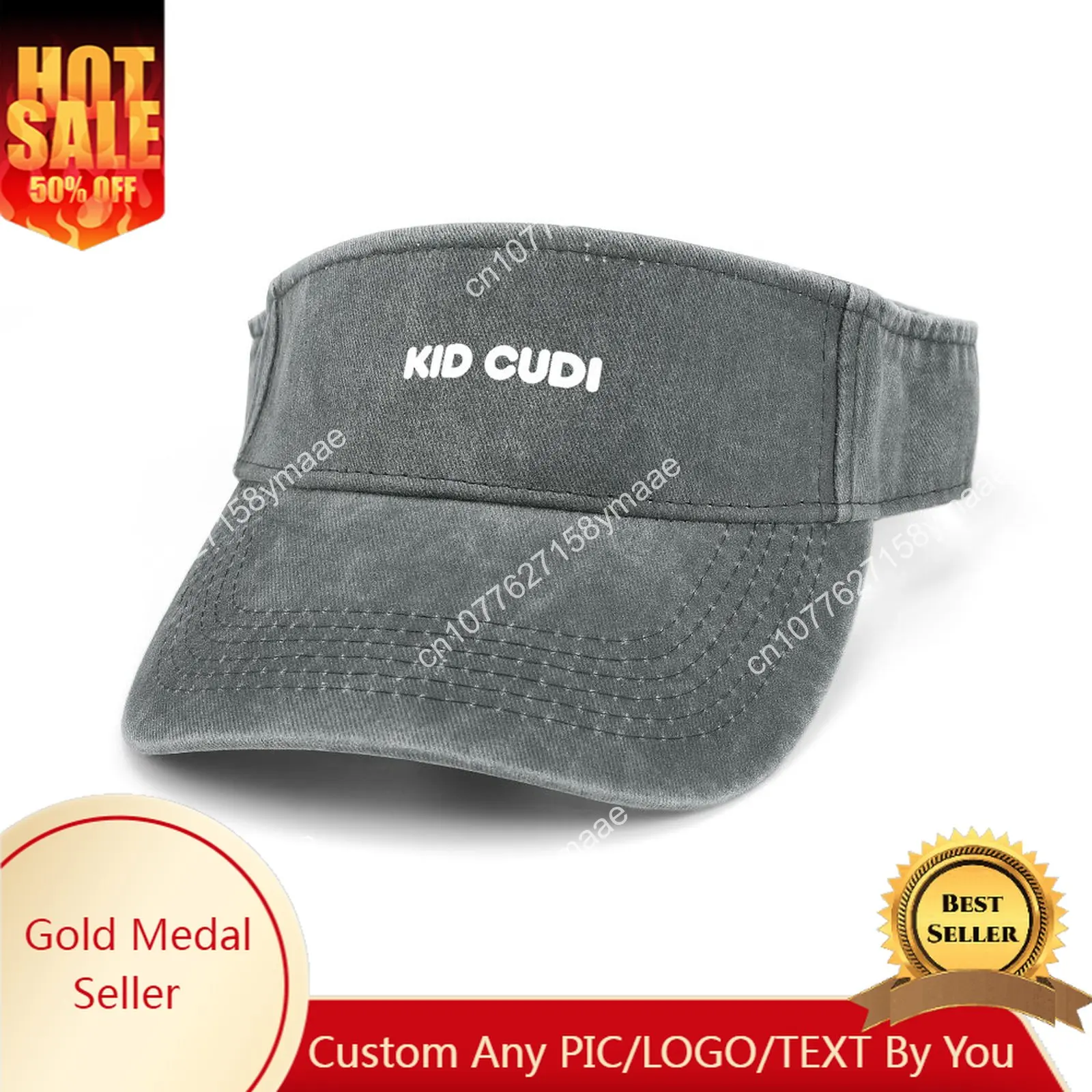 Kid Cudi Sun Visor Leaky Top Cowboy Hats Mens Womens Pop Customize DIY Cap Sports Baseball Tennis Golf Caps Empty Open Top Hat