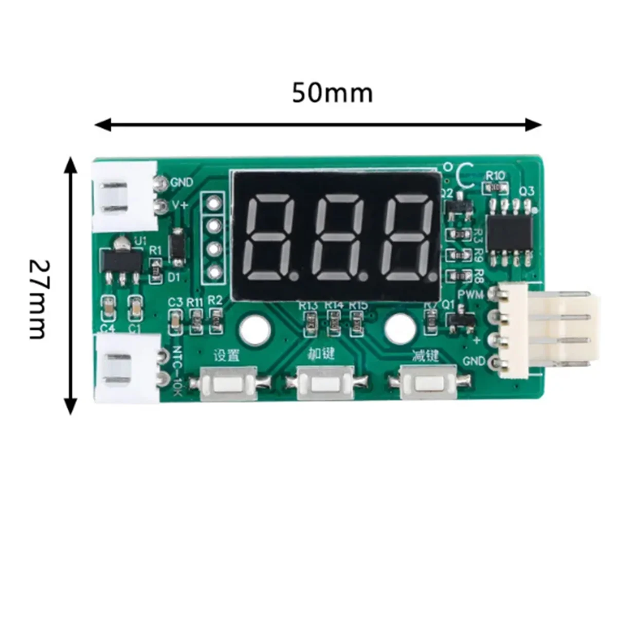 DC 12V PWM Temperature Detector Probe Controller Module 4-Wire Temperature Fan Controller Governor for PC Fan STK IC