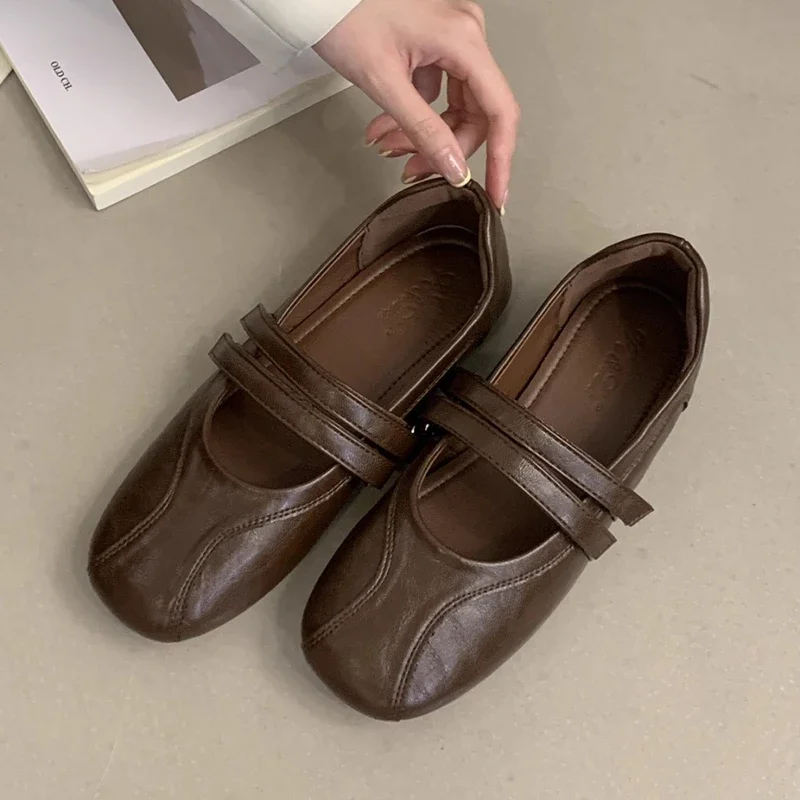 

Женская обувь Мэри Джейн на плоской подошве, повседневные неглубокие лоферы, прогулочные уютные женские кроссовки, осенняя мода 2024, новинка Mujer De Zapatos