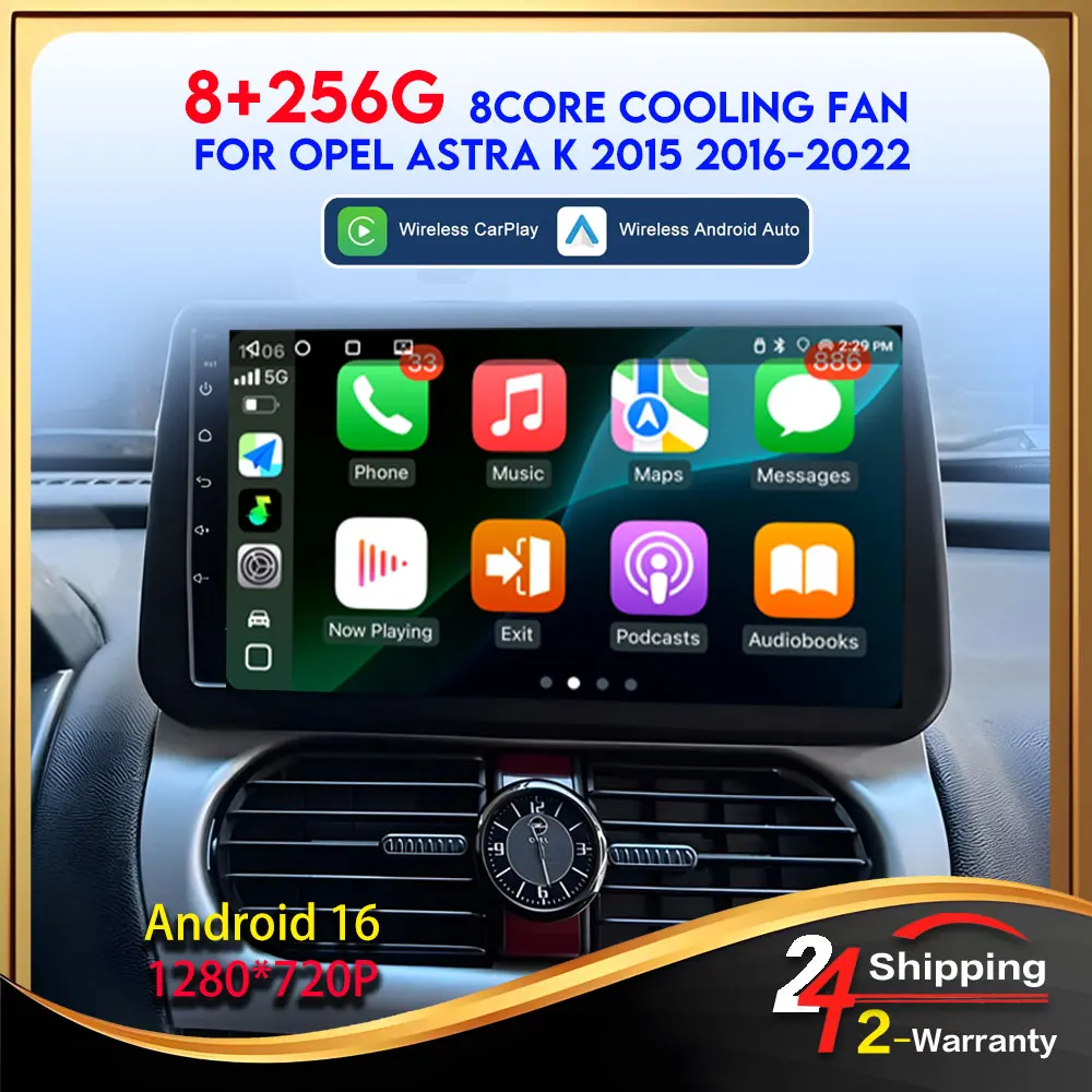 For Opel Combo Corsa Tigra 2001 - 2011 Multimedia Radio Automotive Autoradio Android Auto Android 16 8Core Wifi 4G Gps Car Radio