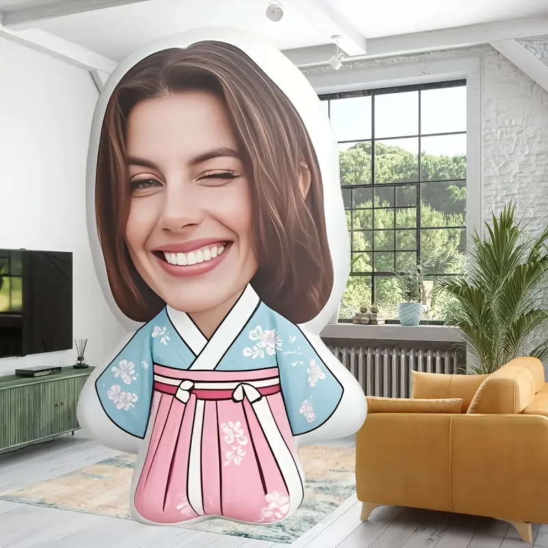 Maßgeschneidertes Hanfu-Plüsch-Couchkissen – personalisierbar mit Ihrem eigenen Design, perfektes Geschenk für Valentinstag, Ostern, Erntedankfest und