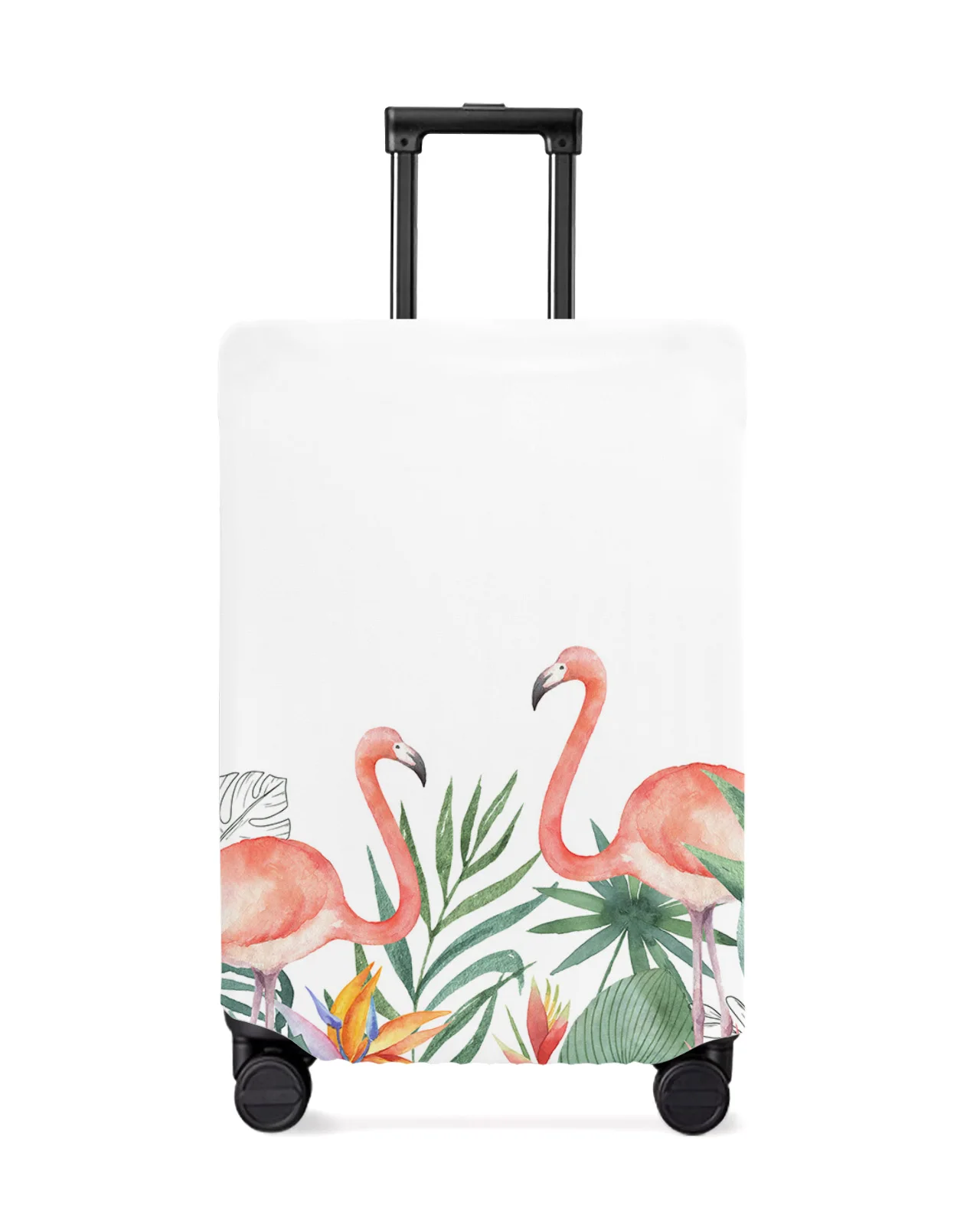 

Ins Style Tropical Plants Flamingos Luggage Cover Stretch Baggage Protector Dust Cover for 18-32 Inch Travel Suitcase Case