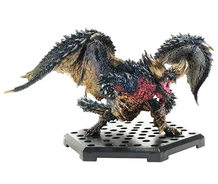 Genuine Scale Model Monster Hunter Rise of Dawn Series Male Fire Dragon Nargacuga Velkhana Action Figure Toys