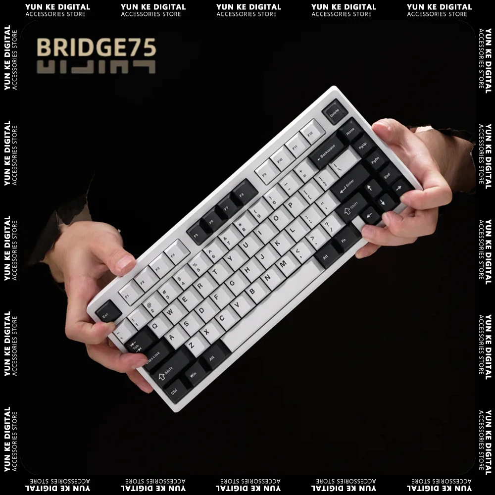 Sc Bridge75  Mechanical Keyboard WirelessAluminium Tri Mode Rgb Keyboard Customized Linear Magnetic Switch Hot Swap Keyboard