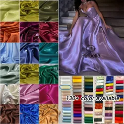 Hunter Green Luxury Glossy Metallic Liquid Satin Fabric Galaxy Water Gloss Satin Fabric for Dress Suit Clothing Designer Materia