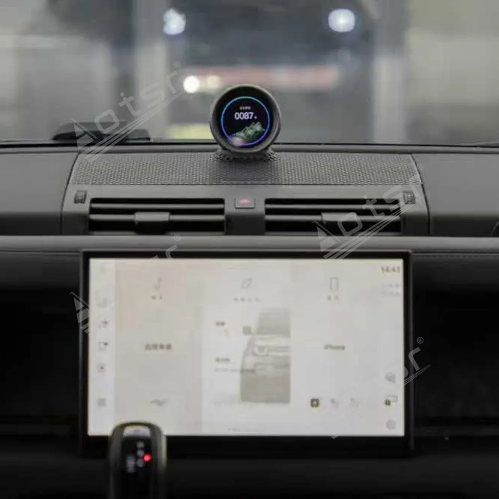 Aksesoris Interior Mobil Untuk Land Rover Defender 90/110/130 Versi Panel Instrumen Pintar Atas Konsol Tengah, Stopwatch