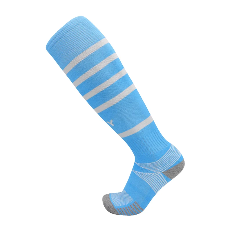 Season 21-22 Club Soccer Sock For Adults Kids Thickening Towel Bottom Knee High Gril Football Training Match Sport Long Stocking