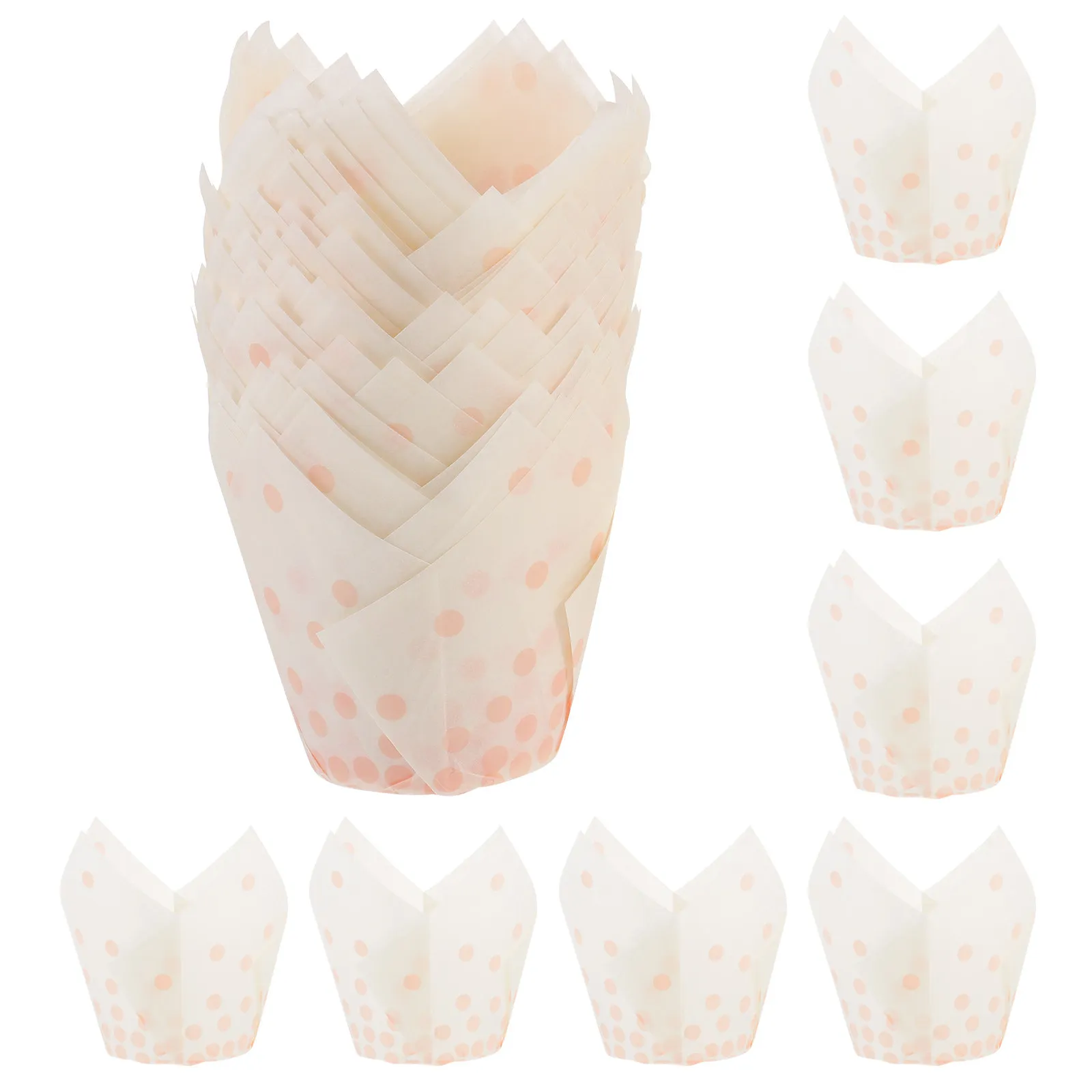 

50 шт. бумажных форм для выпечки кексов, жиронепроницаемые вкладыши для маффинов, декоративные держатели для свадеб, вечеринок и торжеств