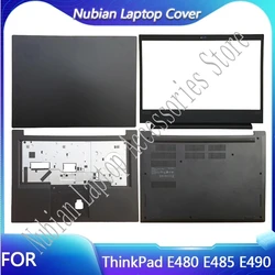Lenovo thinkpad用LCDバック/ベゼルカバー、下部ベースカバー、パームレスト、e480、e485、e490、01lw152、01lw155、01lw157、01lw161