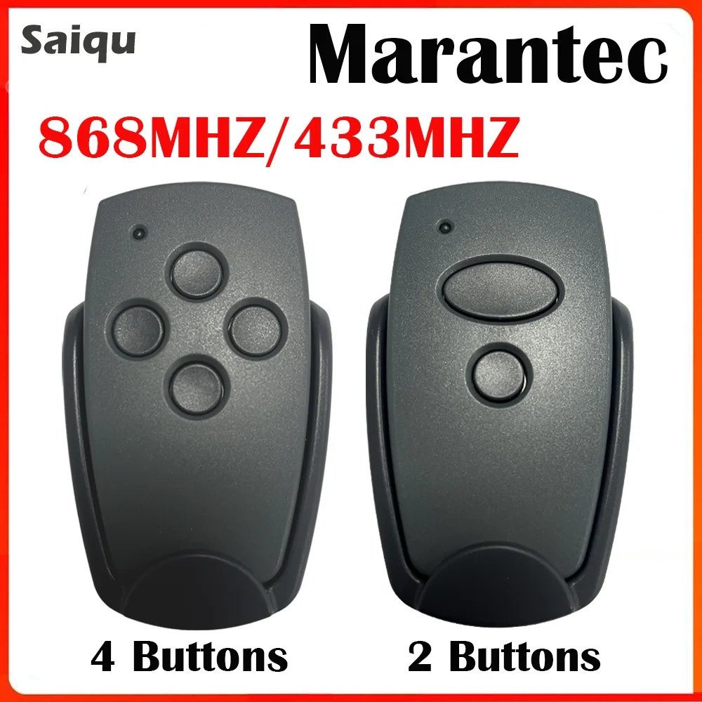 Marantec Digital D302 D304 D313 D323 868MHz 433MHz Remote Control Command Fixed Code Wireless Handheld Garage Door Opener