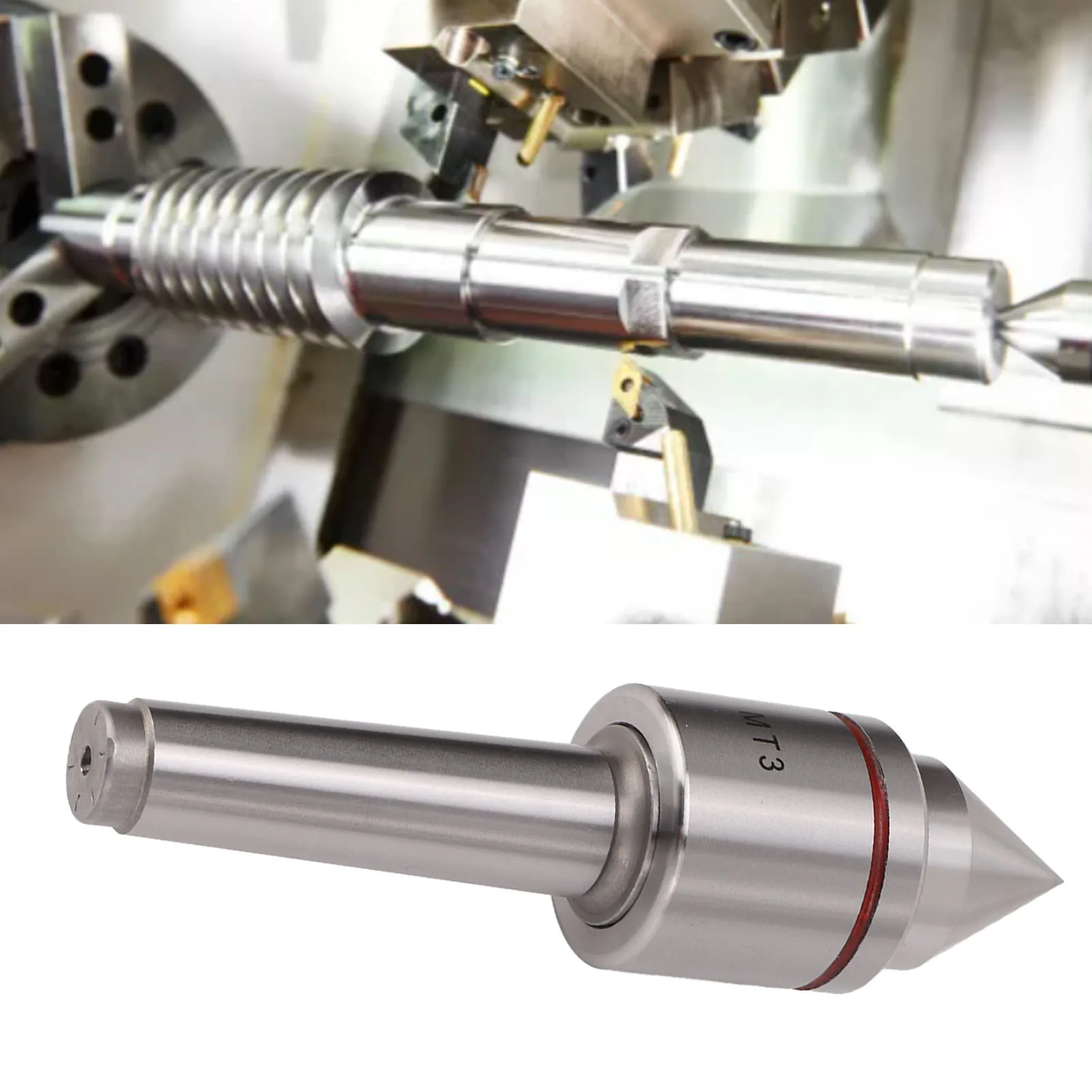 MT3 Live Revolving Center 60 Degree Revolving High Carbon Steel 0.005 Accuracy Lathe Machine CNC Tool
