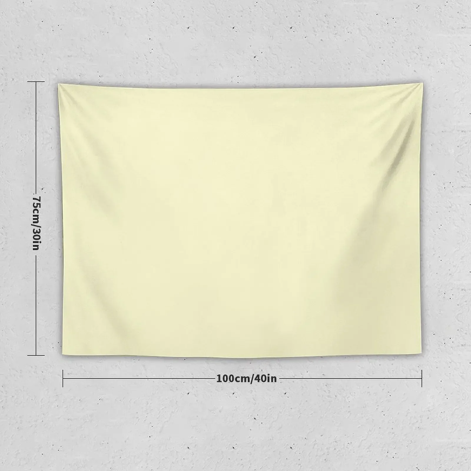 Pastel Lemon Yellow Pale Soft Meringue Yellow Solid Color Tapestry Tapete For The Wall Wall Deco Tapestry