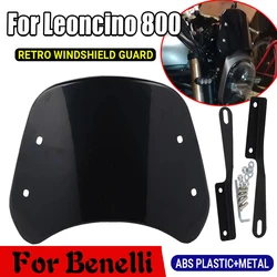 For Benelli Leoncino 800 Leoncino800 Motorcycle Accessories Retro Windscreen Windshield Wind Screen Deflector Cover Guard