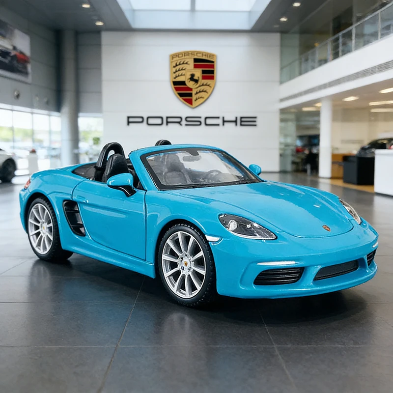 

Bburago 1:24 Porsche 718 Boxster Supercar Alloy Car Diecasts & Toy Vehicles Car Model Miniature Scale Model Car For Children
