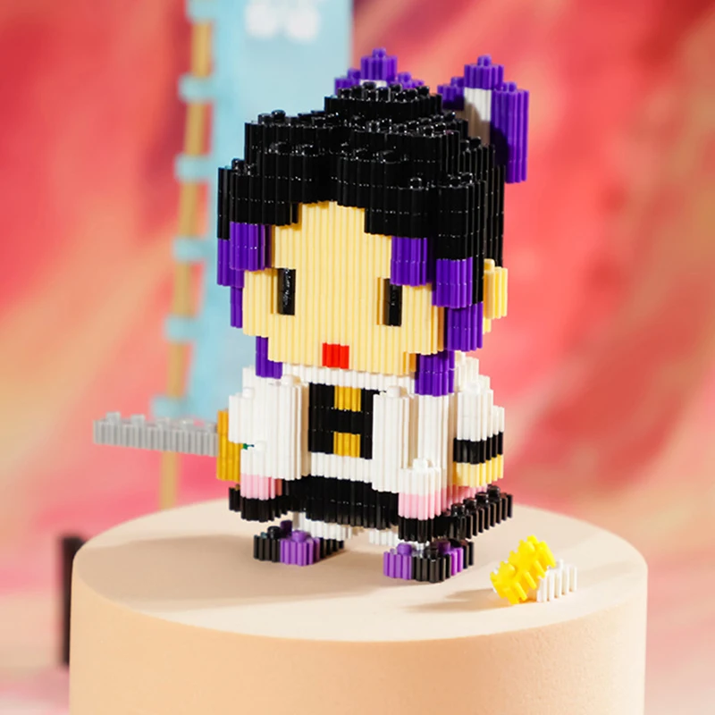 Demon Slayer Diamond blocks Building block Cartoon Anime Nezuko Tanjirou Zenitsu Inosuke Kanawo Shinobu Tengen Children toys boy