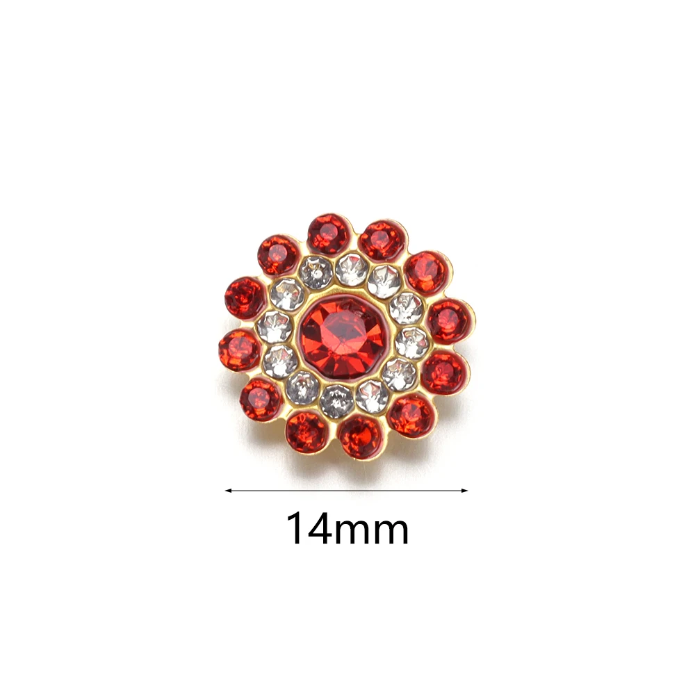 10pcs/lot Sunflower Rhinestone Sewing Beads Flower Shape Crystals Glass Beads For DIY Jewelry Making Clothes Hair Accessories