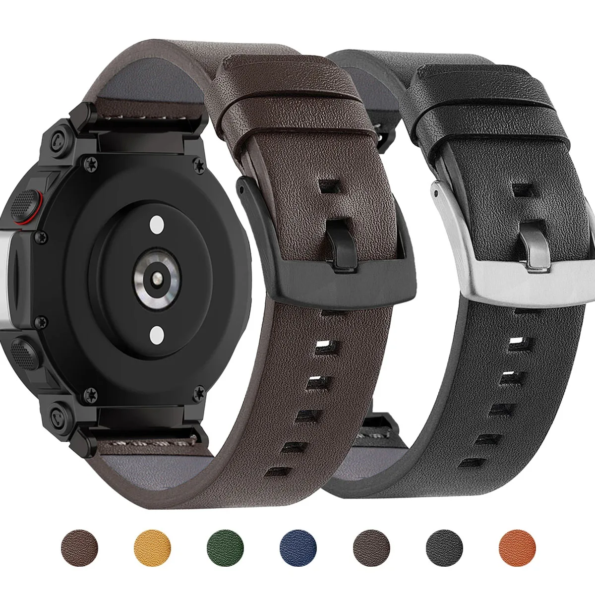 Lederband für Huami Amazfit T-REX 2/3 Uhrenarmband Mann für Amazfit T-Rex/T-Rex Pro/T-Rex 2 Ultra Ersatzarmband Correa
