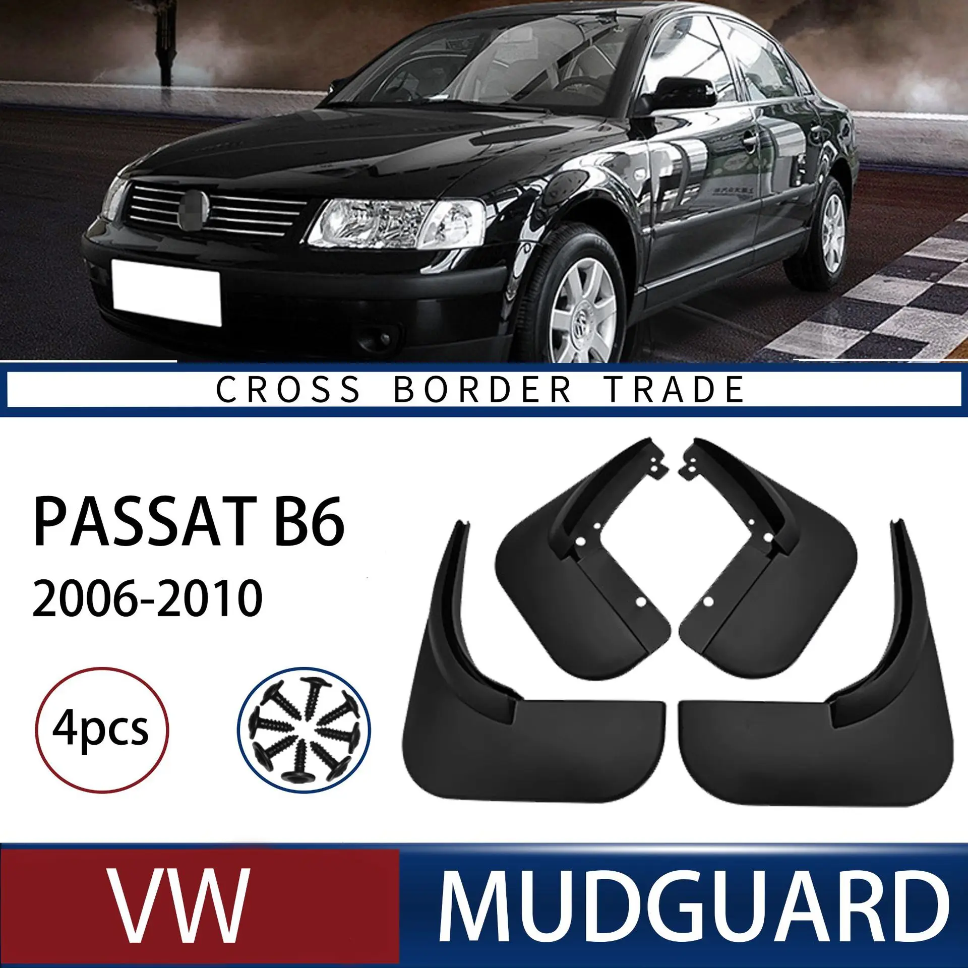 

For Volkswagen Passat Passat B5 6 from 2006 to 2010 mudguard Mudflaps Front Rear Flares Splash Guards Cover Car Accessoie