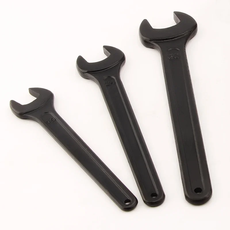 Heavy Duty Black Spanner - Single Open End Wrench for Hardware Tools, Sizes: 55mm, 60mm, 65mm, 70mm, 75mm