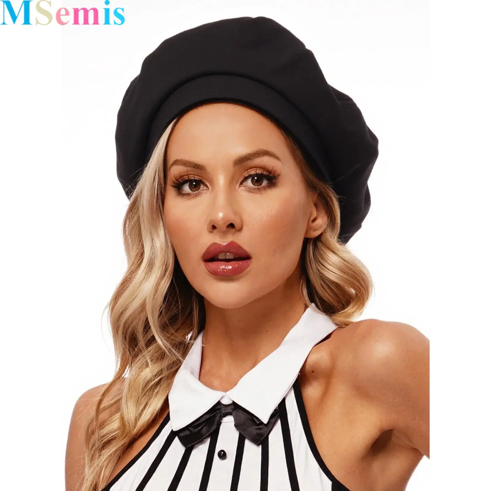 

1Pcs Women Fashion Beret Hat Solid Color Cap for Travel Photography Party Casual Daily Life