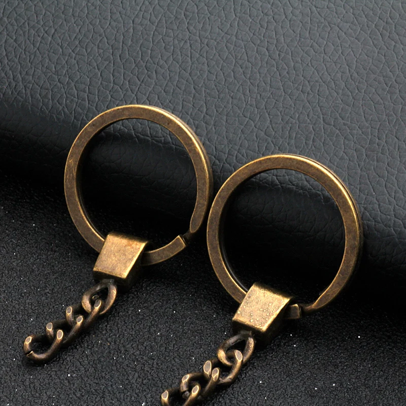 10/50/100pcs Key Chain Key Rings Long Round Split Keychain Keyrings DIY For Jewelry Making Keychain Accessories Wholesale