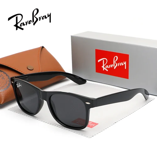 RareBray Gafas de sol polarizadas retro clásicas para hombres UV400 Protección al aire libre Gafas cuadradas de tendencia