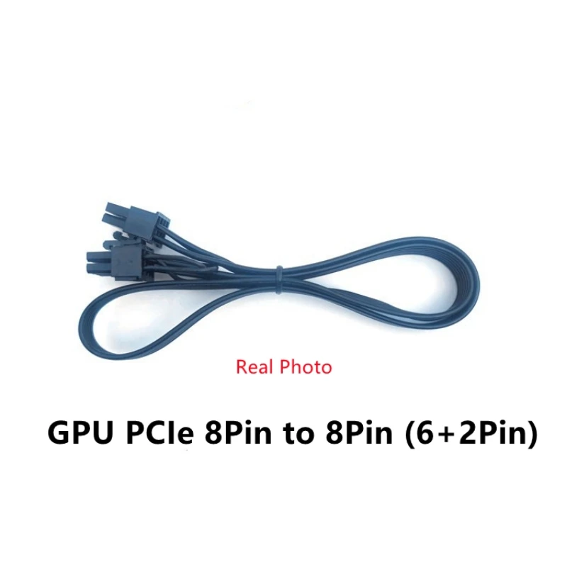 PSU 8Pin to PCIe 8Pin 6+2Pin GPU Power Cable for Gigabyte GP-B700H 700W, GP-G750H 750W Modular Power Supply, Flat Cable, 18AWG