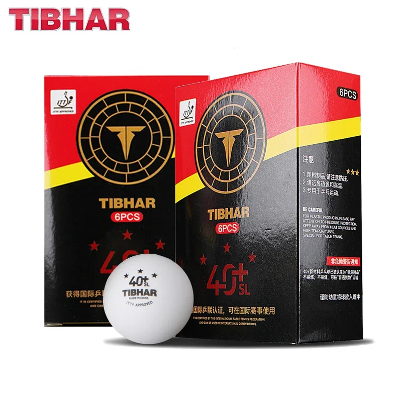 TIBHAR 3 Stars Seamless Table Tennis Ball 40+ New Material Professional Ping Pong Balls for Training Competitions ITTF Standards