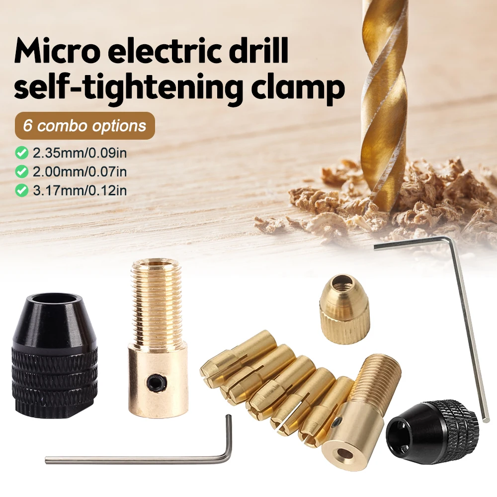 

Mini Universal Micro Drill Chuck Set Cartridge 0.3-3.5mm Drill Bit Set Adapter For Hand Drill/electric drill Tools 2mm-5mm