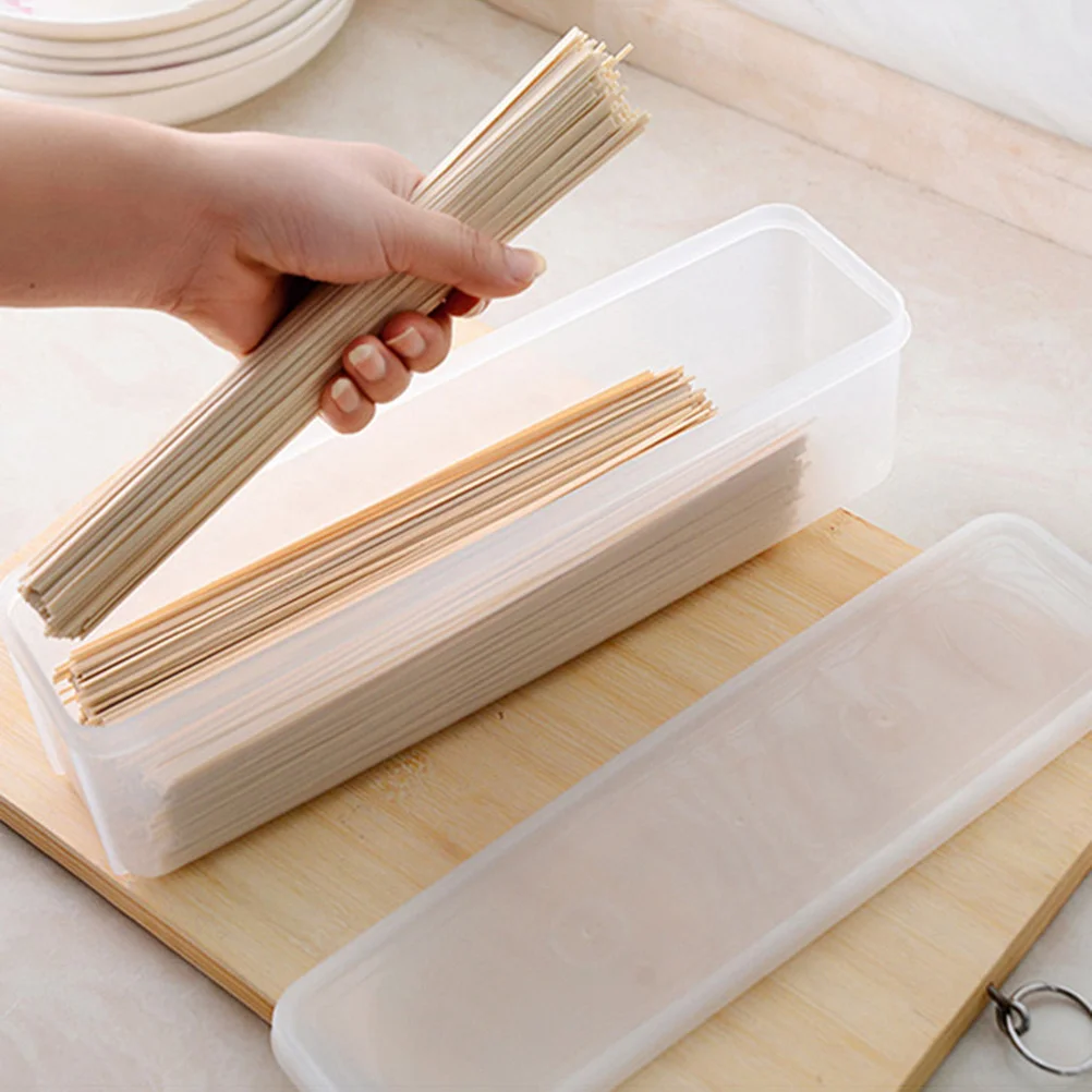 

2pcs Noodles Box Storage Container Preservation Box Refrigerator Storage Box with Lid for Noodles Tableware