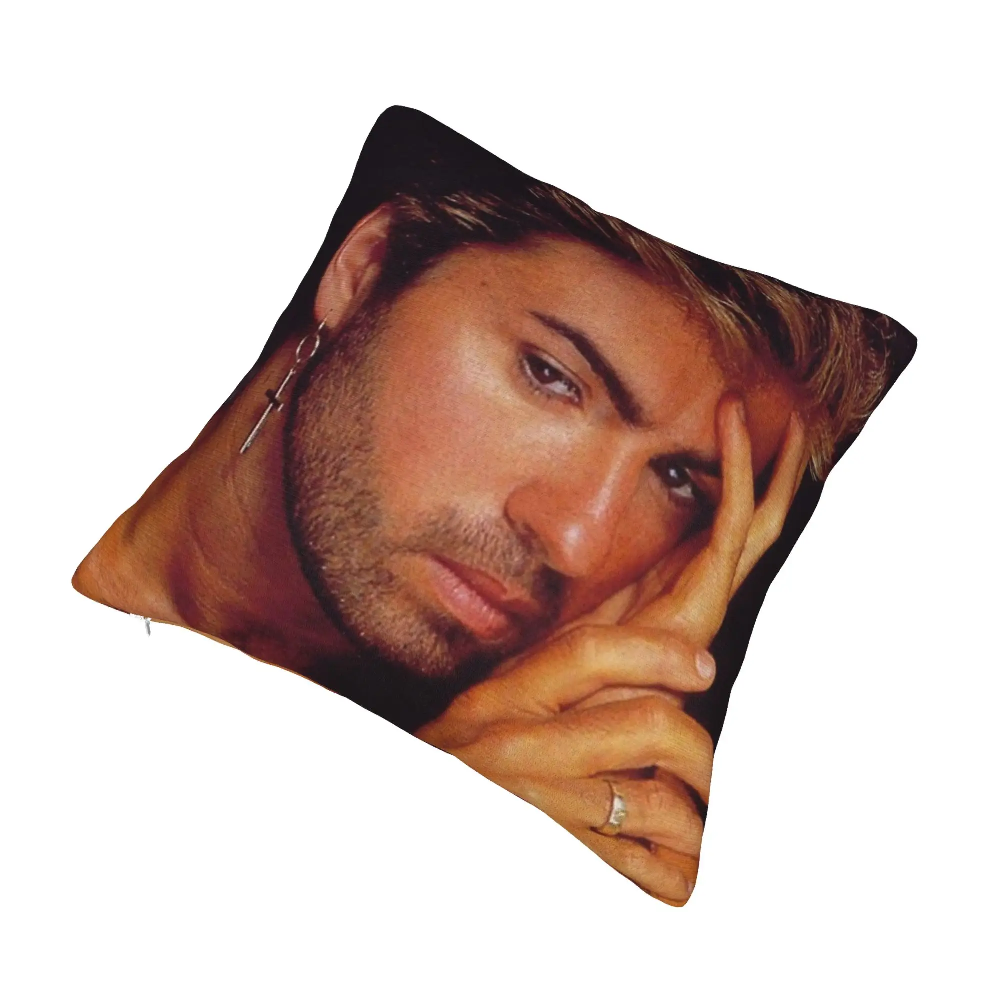 George Micheal Pillowcase Printed Polyester Cushion Cover Decorative  Pillow Case Cover Bed Dropshipping 45X45cm