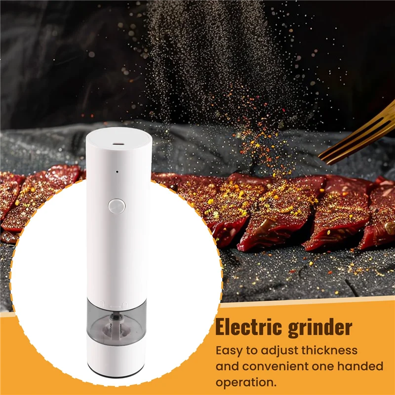 A005-전기 소금 및 후추 그라인더 세트 충전식 전기 후추 그라인더 손 조작 주방용으로 완벽