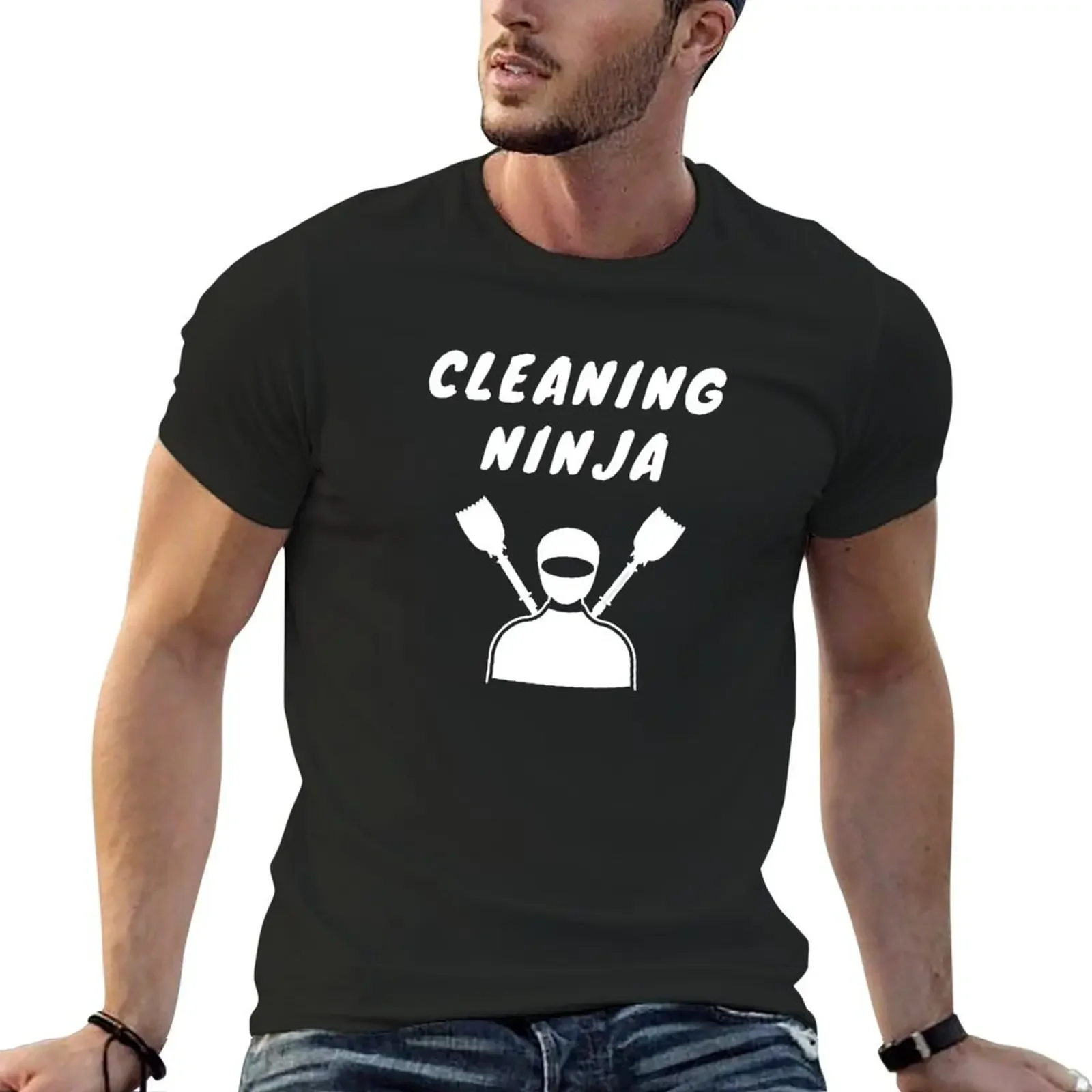 Cleaning Ninja Housekeeper Cleaning Crew Gifts T-Shirt anime t shirts cheap stuff blanks vintage t shirt men